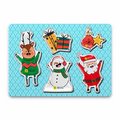 Ímãs resinados colecionáveis natalinos