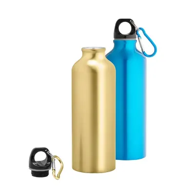 Squeezes em alumínio com mosquetão