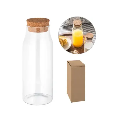 Squeeze de vidro com embalagem