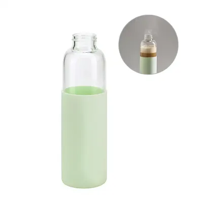 Squeeze em vidro borossilicato e com tampa em bambu