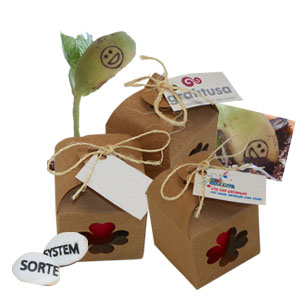 Semente mágica com o nome de sua empresa