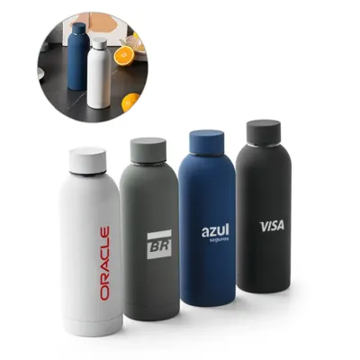 Squeeze Em Aço Inox - opções de cores