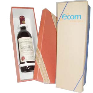 Caixa tampa e fundo para garrafa