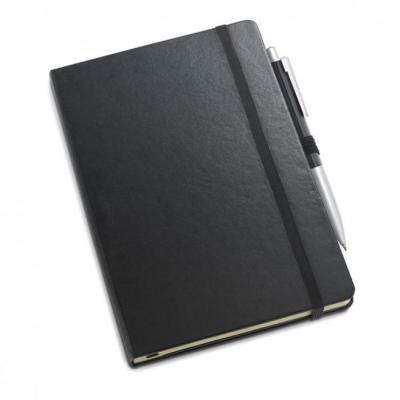 Caderno com capa dura e caneta Personalizado