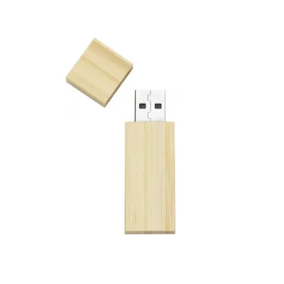 Conjunto Estojo e Pen Drive Bambu 4GB/8GB/16GB/32GB Personalizado