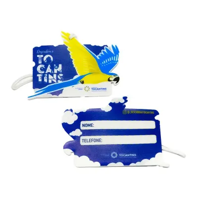 Tag de bagagem emborrachado