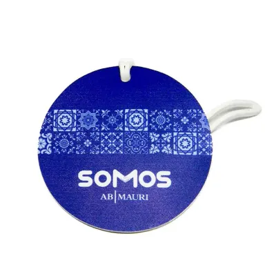 Tag de mala emborrachado azul