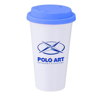 Polo Art - Copo com tampa com capacidade para 500 ml.
