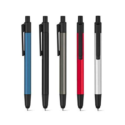 Caneta esferográfica de alumínio com ponteira touch