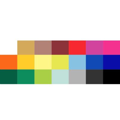 Cartão com fio dental com diversas opções de cores