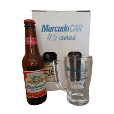 Kit cerveja 375ml com uma caneca em caixa de presente