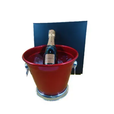 Kit espumante Chandon Baby 187ml e balde de alumínio