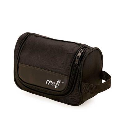 Nécessaire preta com alça de mão 