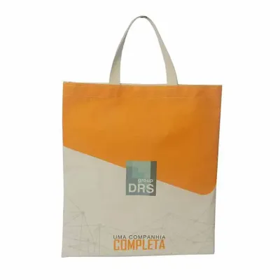 Sacola em algodão cru com impressão em silk-screen