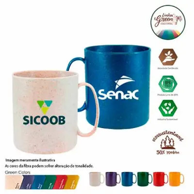  caneca redonda 400ml green colors cores 