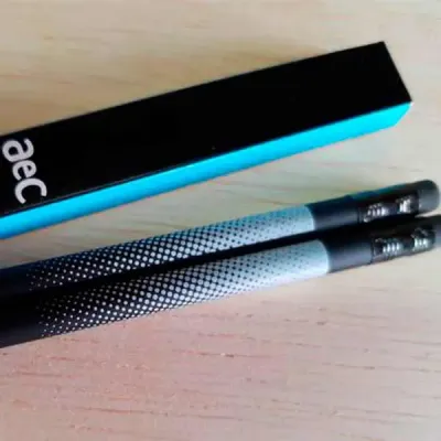 Kit 2 lápis com borracha nas cores preto, natural ou branco 