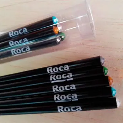 Kit lápis com cristal madeira 100% reflorestada
