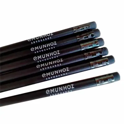 Lápis Personalizados Madeira Preta Reflorestada