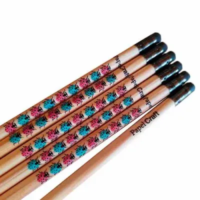 Lápis Personalizado em Madeira Natural Reflorestada