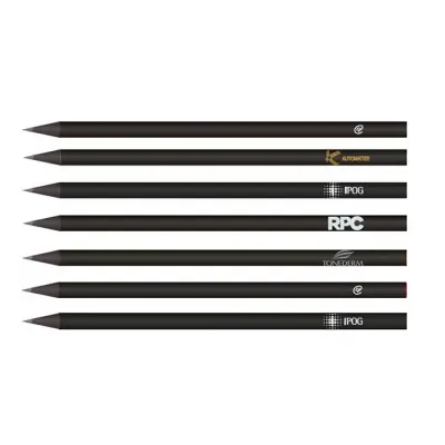 Lápis Personalizados sem Borracha Madeira Preta