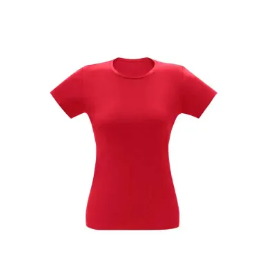Camisetas Femininas 100% Algodão Penteado - vermelha