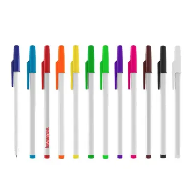 Canetas Personalizadas Zero White: várias cores