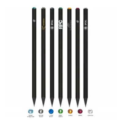 EcoLápis Madeira Preta com Cristais Austríacos