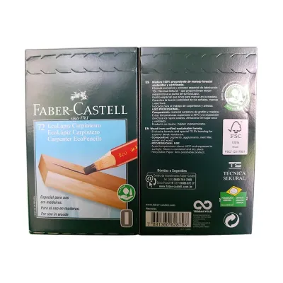 Embalagem do lápis carpinteiro Faber-Castell