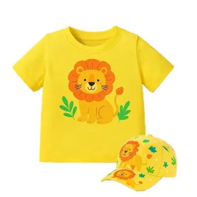 Kit Infantil com Camiseta e Boné personalizado
