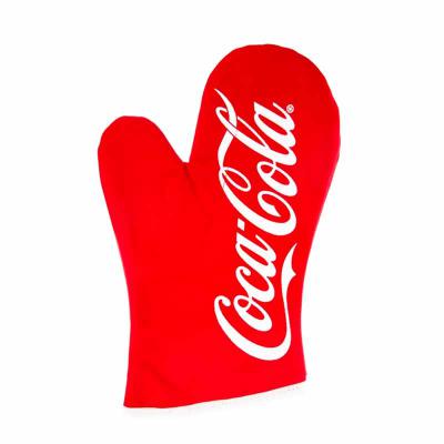 Luva térmica em brim com viés colorido com impressão no punho 