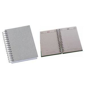 Agenda Beta Wire-o, capa com impressão em até 2 cores.