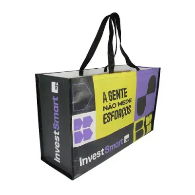  Sacola em Ráfia Laminada (PP) Preta