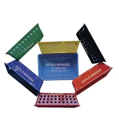 Cesta plástica. Gravação a 1 cor ou em cromia.