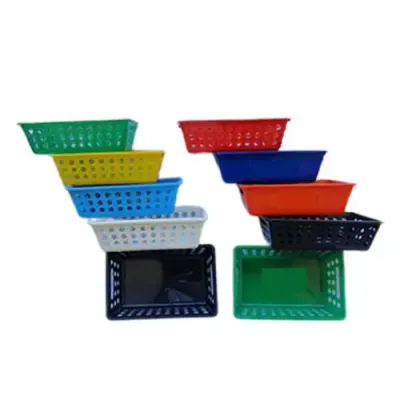 Cesta plástica para farmácia várias cores