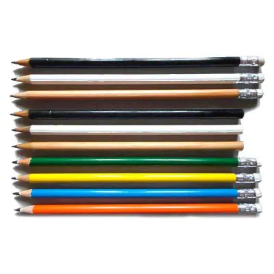 Lápis com borracha e sem borracha