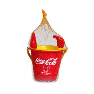 Kit Praia com balde, peneira, pá e rastelo