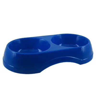 Comedouro duplo em plástico