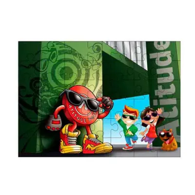 Quebra cabeça em EVA - gravação em cromia