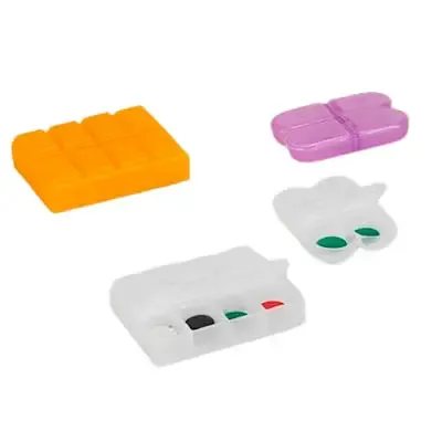 Porta Comprimidos com várias divisões e tamanhos