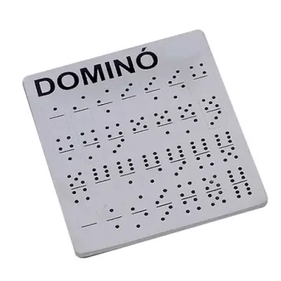 Dominó na cor branco