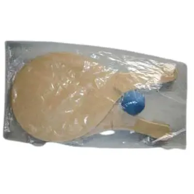 Jogo de frescobol personalizado, contendo 2 raquetes de madeira em MDF, pintadas ou não + 1 bolinha de borracha em cores sortidas (sem gravação).