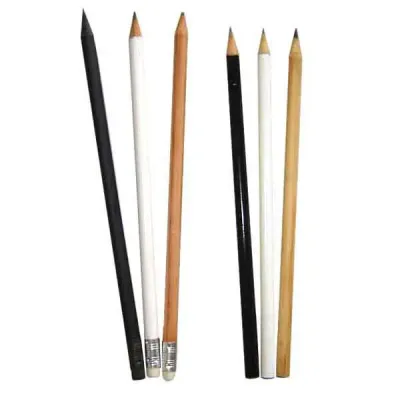 Lápis personalizado com e sem borracha - Com gravação em serigrafia.