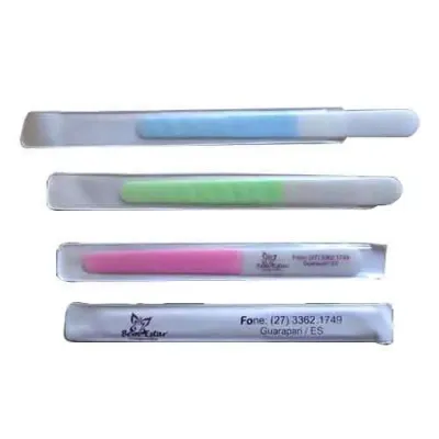 Lixa Plastica de Unha com Capa- Gravação em serigrafia
