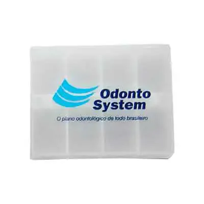 Porta-remédio com gravação em silk 