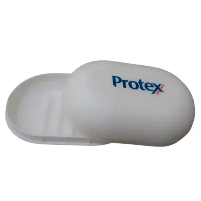 Saboneteira branca personalizada