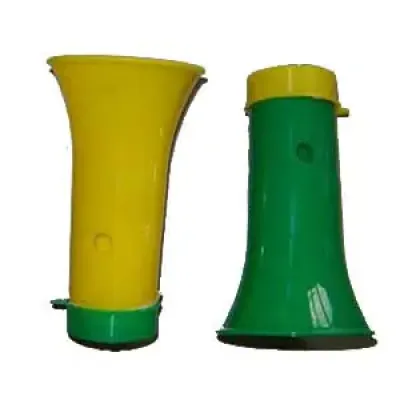 Corneta personalizada nas cores verde e amarelo