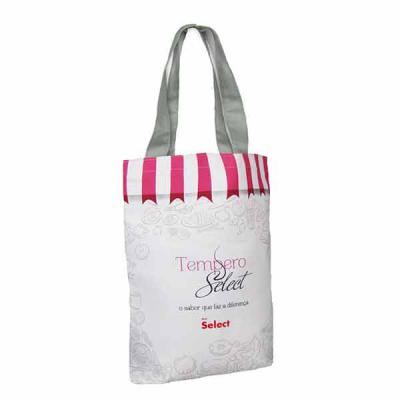 Sacola ecológica confeccionada em brim 100% algodão