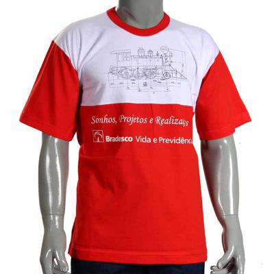 Camiseta silkada com recorte especial