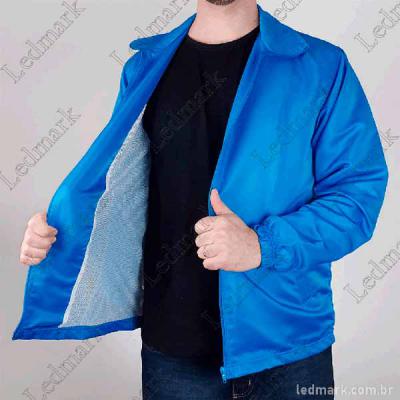 Jaqueta personalizada na cor azul
