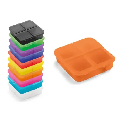 Porta comprimidos com 4 divisórias